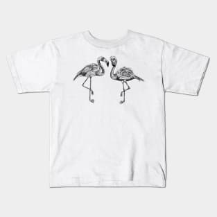 Flamingos Print Kids T-Shirt